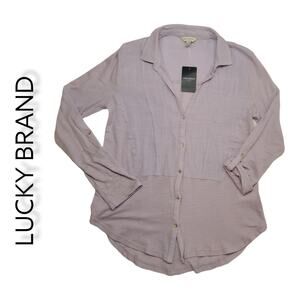 LUCKY BRAND NWT. LILAC COLOR  COTTON/MODAL TOP SIZE XS